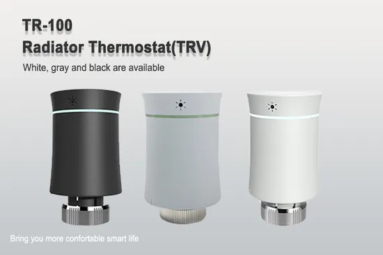 Alexa 프로그래밍 가능 스마트 Zigbee WiFi Tuya Trv 자동 LED 디스플레이 온도 조절 라디에이터 밸브